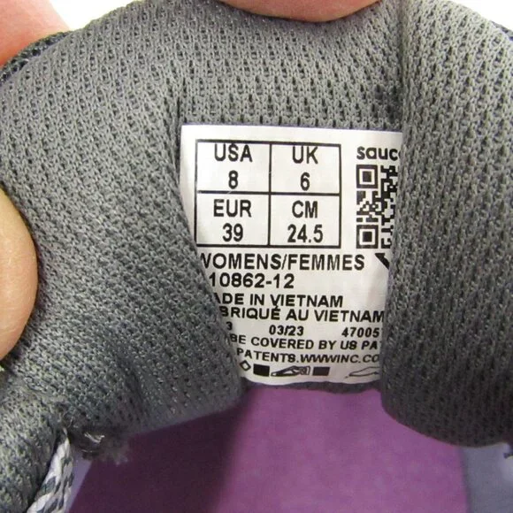 Saucony Aura TR | Women's | Running Shoe | Size 8 | Grey Tones & Pink - Picture 6 of 9